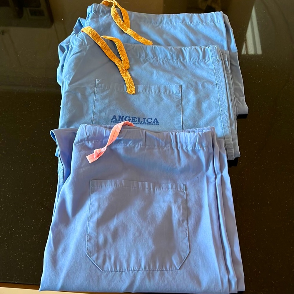 Medical Scrubs pants Light Blue XL 3 pairs